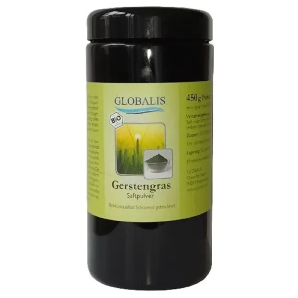 Gerstengrassaftpulver Bio im Mironglas 450 g