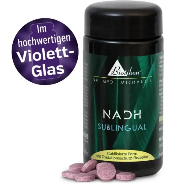 NADH Lutschtabletten 20 mg im Violettglas