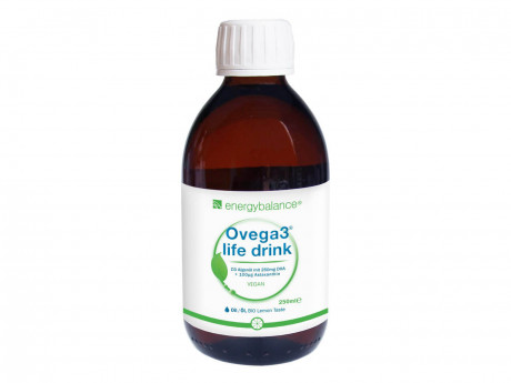 Ovega3 life Drink DHA Algenöl + Astaxanthin