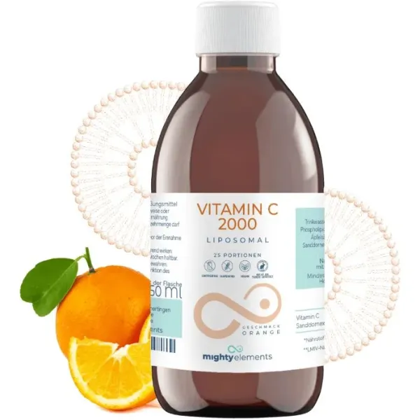 Vitamin C 2000 - liposomal in der Glasflasche á 250 ml
