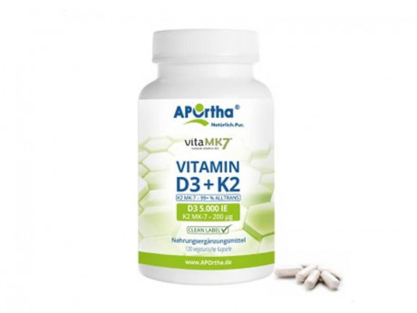 Vitamin K2 und D3 hochdosiert