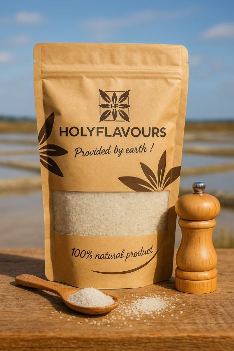 originales keltisches Meersalz im Papierbeutel