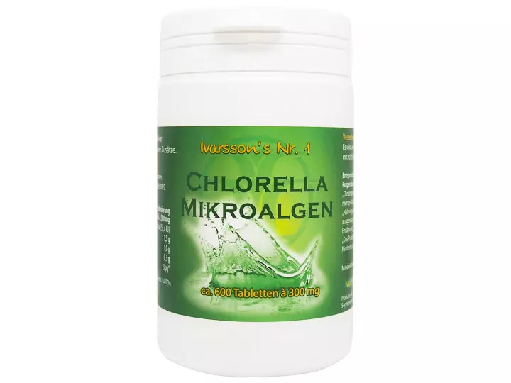 Chlorella Algen als Presslinge