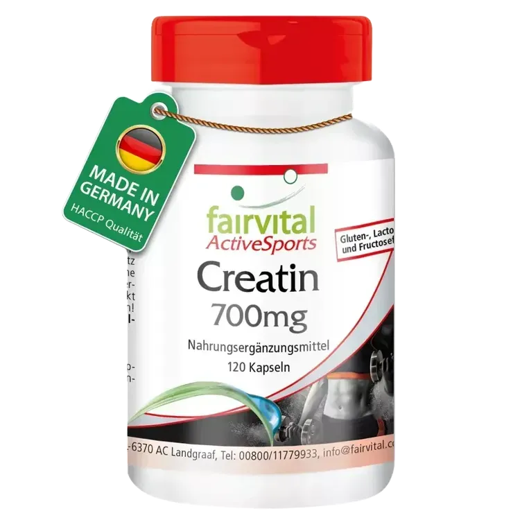 Kreatin Kapseln á 700 mg von Fairvital