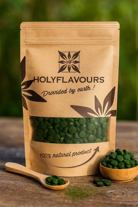 Spirulina-Chlorella Presslinge BIO im Papierbeutel