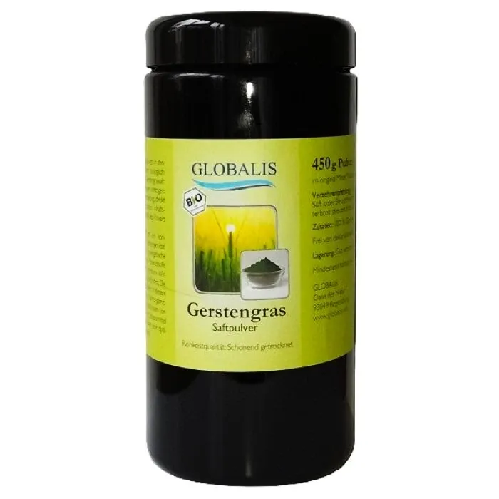 Gerstengrassaftpulver Bio im Mironglas 450 g