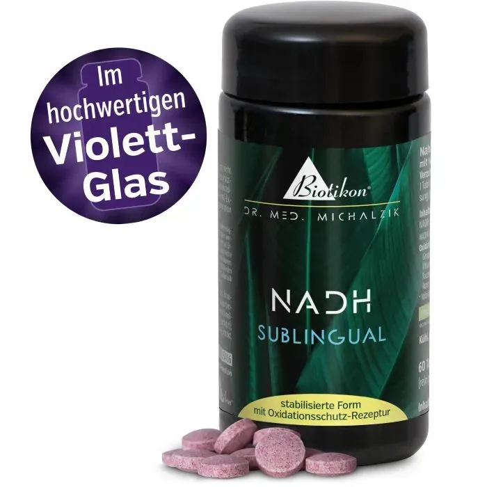 NADH Lutschtabletten 20 mg im Violettglas