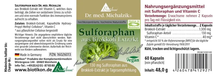 Die Inhaltsstoffe  von Brokkoli-Extrakt
